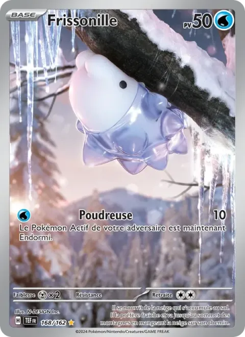 Carte Pokémon Frissonille 168/162, extension Forces Temporelles