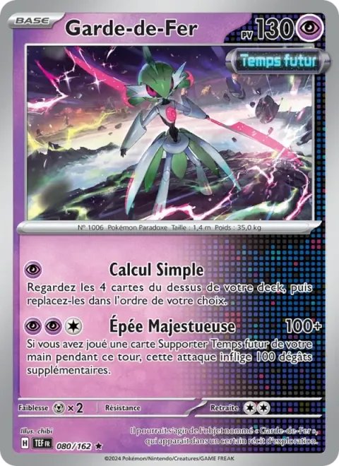 Carte Pokémon Garde-de-Fer 080/162, extension Forces Temporelles