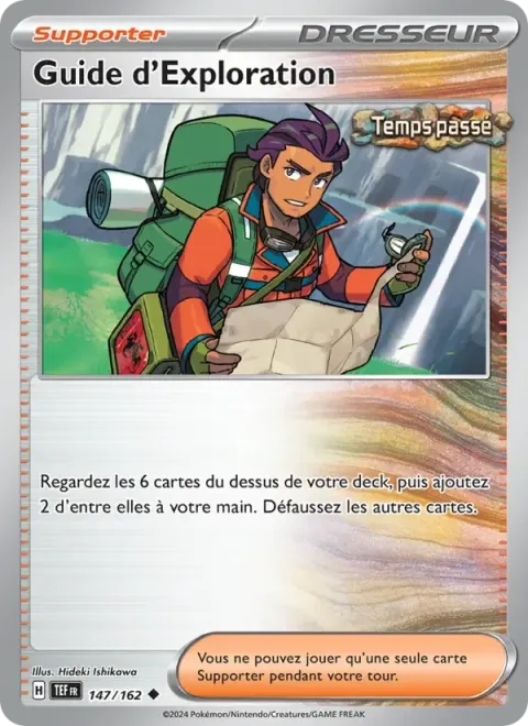 Carte Pokémon Guide d’Exploration 147/162, extension Forces Temporelles
