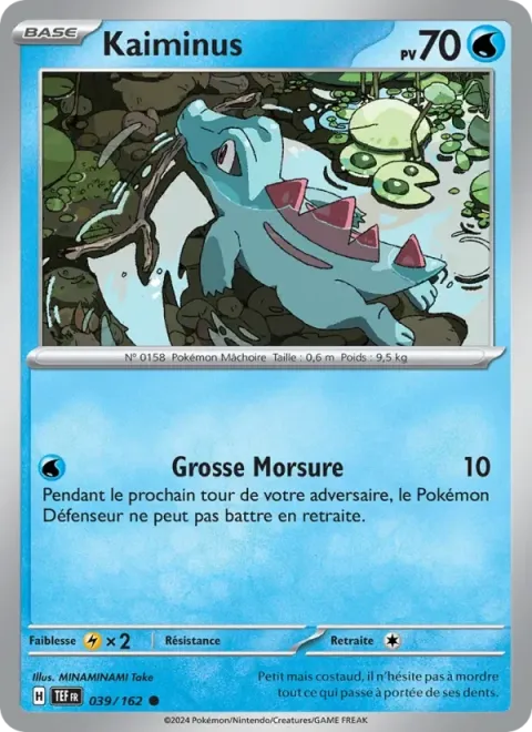 Carte Pokémon Kaiminus 039/162, extension Forces Temporelles