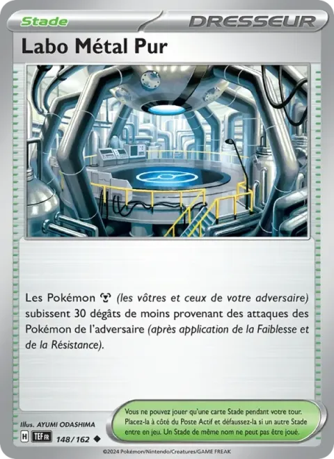 Carte Pokémon Labo Métal Pur 148/162, extension Forces Temporelles