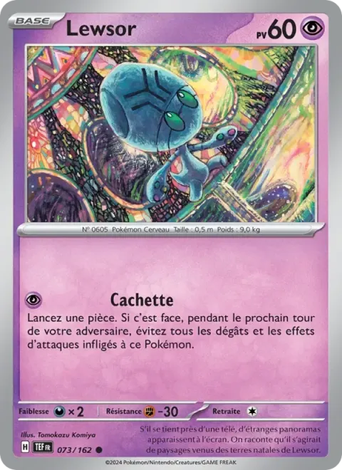 Carte Pokémon Lewsor 073/162, extension Forces Temporelles
