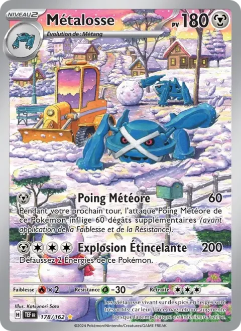 Carte Pokémon Métalosse 178/162, extension Forces Temporelles