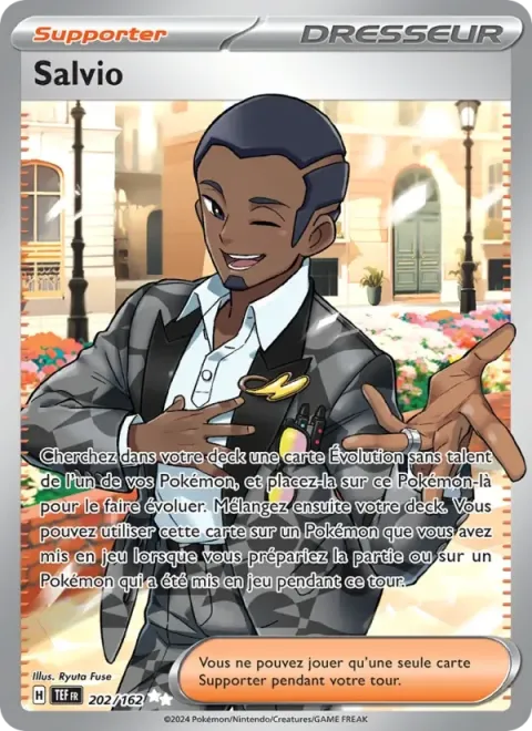 Carte Pokémon Salvio 202/162, extension Forces Temporelles