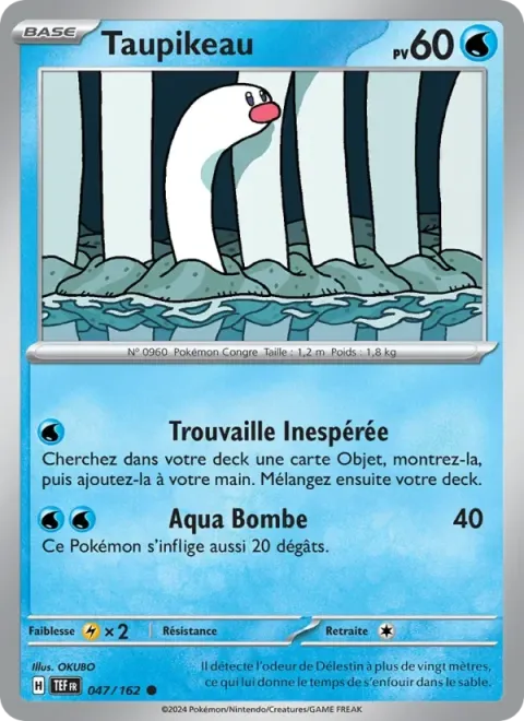 Carte Pokémon Taupikeau 047/162, extension Forces Temporelles