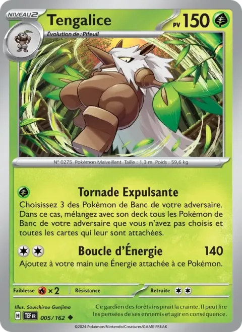 Carte Pokémon Tengalice 005/162, extension Forces Temporelles