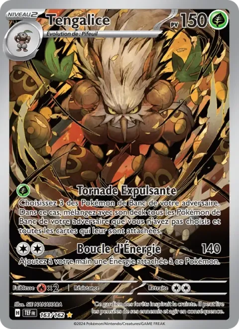 Carte Pokémon Tengalice 163/162, extension Forces Temporelles