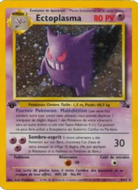 Carte Pokémon Ectoplasma 005/062, extension Fossile