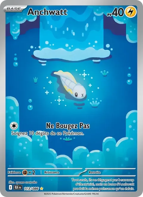 Carte Pokémon Anchwatt 113/086, extension Foudre Noire