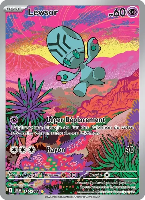 Carte Pokémon Lewsor 120/086, extension Foudre Noire