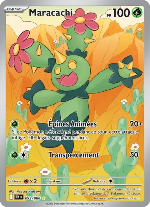 Carte Pokémon Maracachi 093/086, extension Foudre Noire