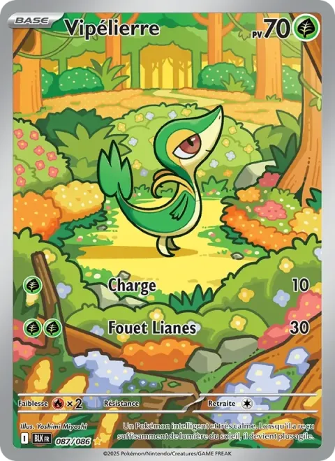 Carte Pokémon Vipélierre 087/086, extension Foudre Noire