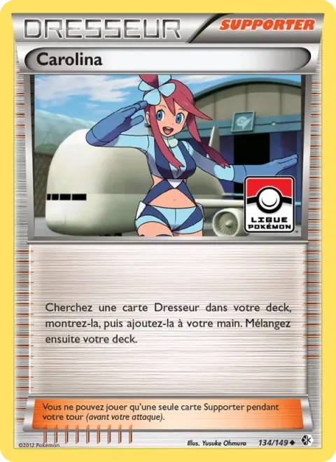 Carte Pokémon Carolina 134/149, extension Frontières Franchies