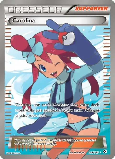 Carte Pokémon Carolina 149/149, extension Frontières Franchies