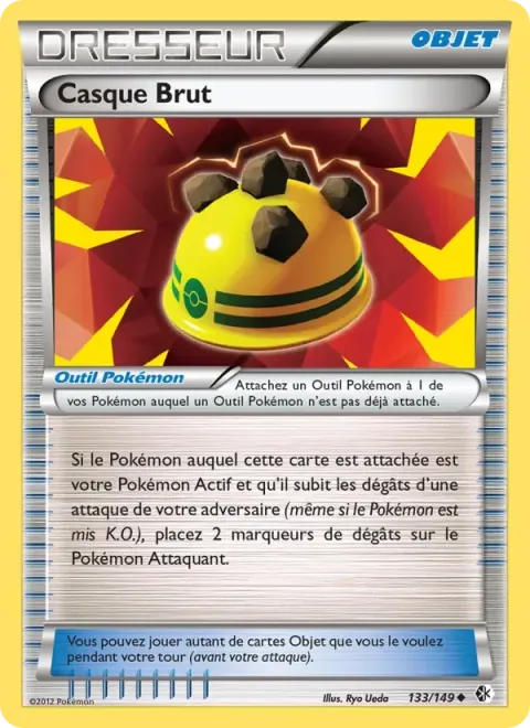 Carte Pokémon Casque Brut 133/149, extension Frontières Franchies
