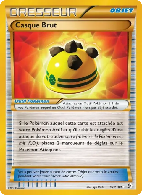 Carte Pokémon Casque Brut 153/149, extension Frontières Franchies