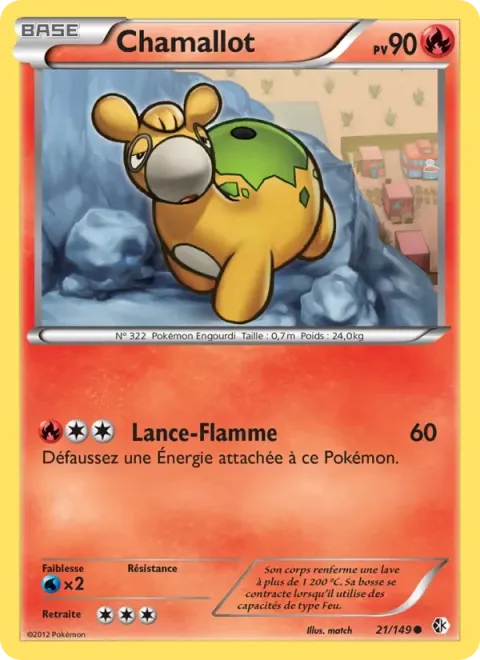Carte Pokémon Chamallot 021/149, extension Frontières Franchies