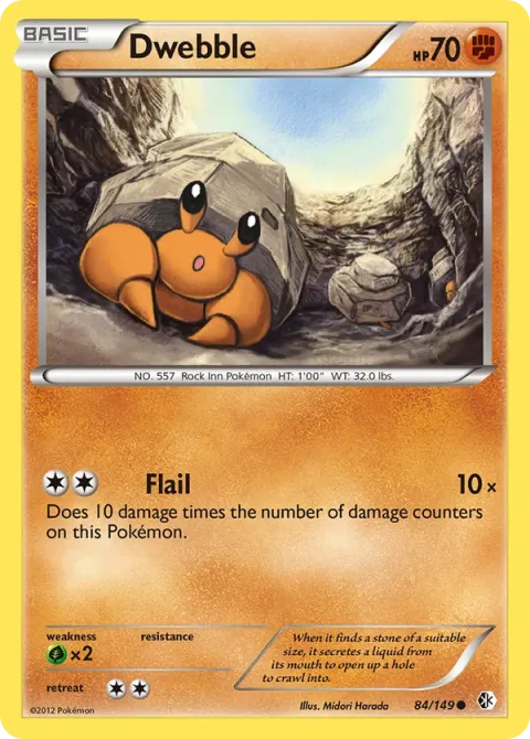 Carte Pokémon Crabicoque 084/149, extension Frontières Franchies
