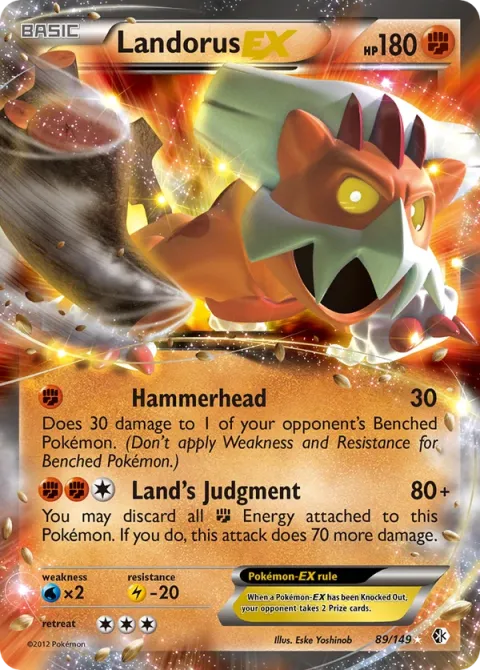 Carte Pokémon Démétéros-EX 089/149, extension Frontières Franchies