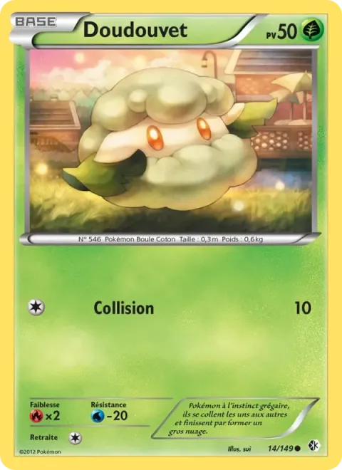 Carte Pokémon Doudouvet 014/149, extension Frontières Franchies