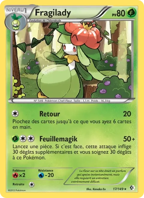 Carte Pokémon Fragilady 017/149, extension Frontières Franchies