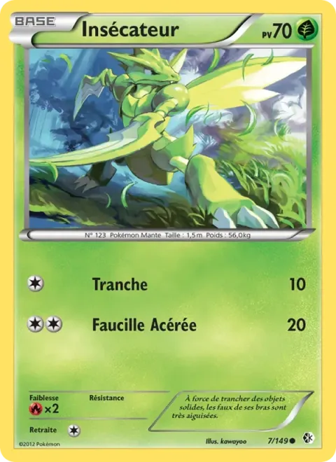 Carte Pokémon Insécateur 007/149, extension Frontières Franchies