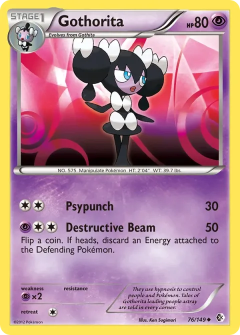 Carte Pokémon Mesmérella 076/149, extension Frontières Franchies