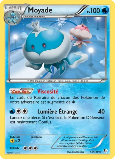 Carte Pokémon Moyade 045/149, extension Frontières Franchies