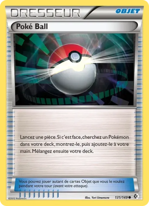 Carte Pokémon Poké Ball 131/149, extension Frontières Franchies