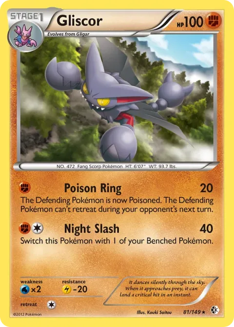 Carte Pokémon Scorvol 081/149, extension Frontières Franchies