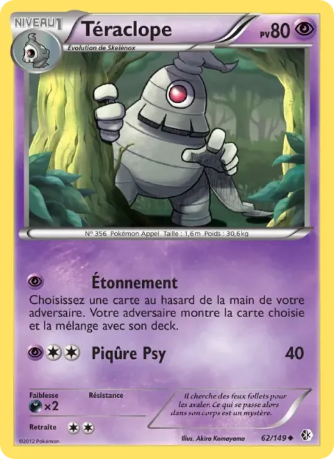 Carte Pokémon Téraclope 062/149, extension Frontières Franchies