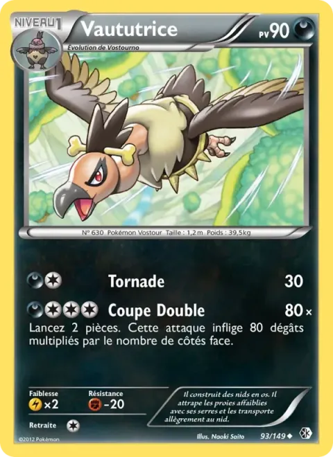Carte Pokémon Vaututrice 093/149, extension Frontières Franchies