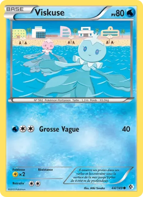 Carte Pokémon Viskuse 044/149, extension Frontières Franchies