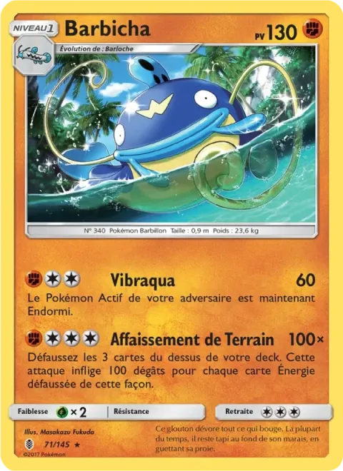Carte Pokémon Barbicha 071/145, extension Gardiens Ascendants