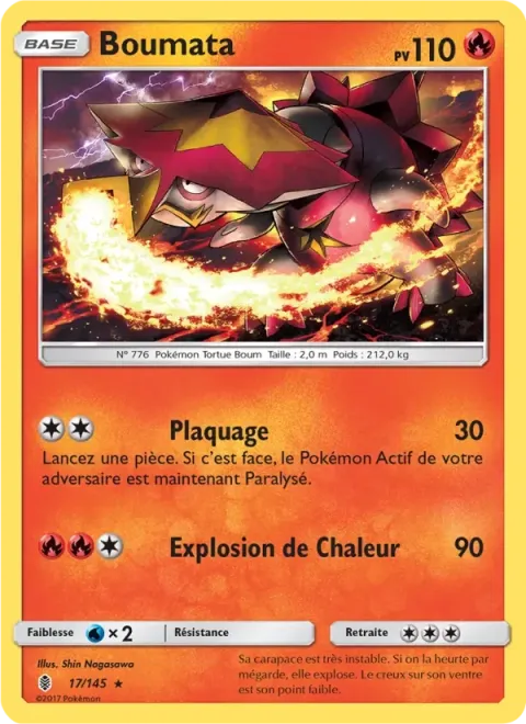 Carte Pokémon Boumata 017/145, extension Gardiens Ascendants