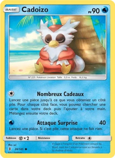 Carte Pokémon Cadoizo 026/145, extension Gardiens Ascendants