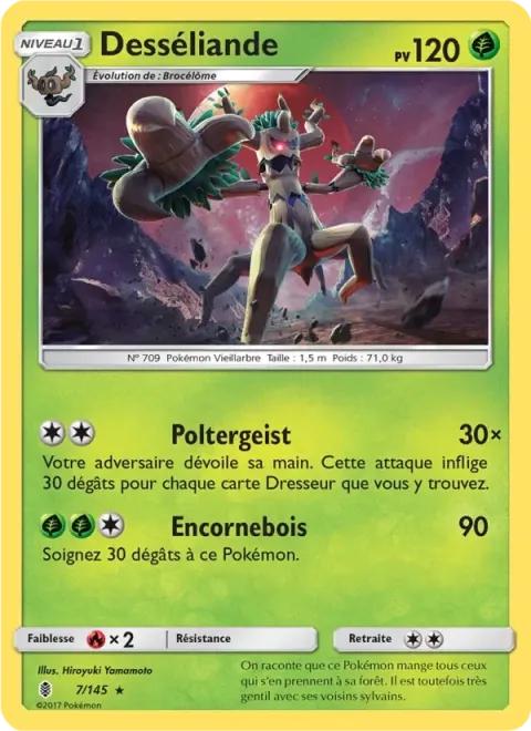 Carte Pokémon Desséliande 007/145, extension Gardiens Ascendants