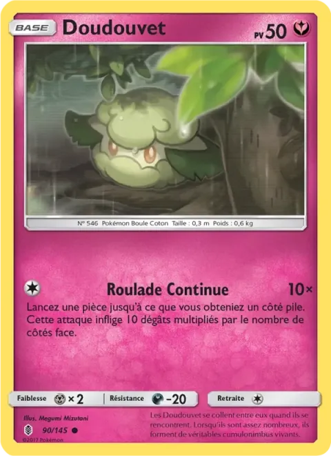 Carte Pokémon Doudouvet 090/145, extension Gardiens Ascendants