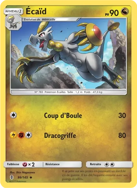 Carte Pokémon Écaïd 099/145, extension Gardiens Ascendants