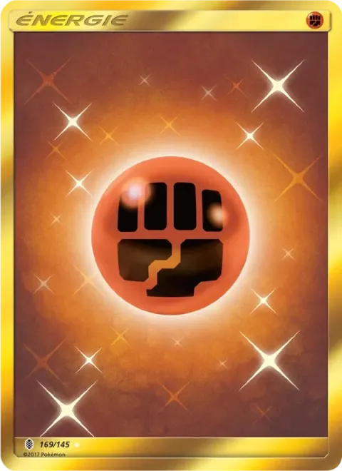 Carte Pokémon Énergie Combat 169/145, extension Gardiens Ascendants