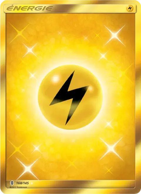 Carte Pokémon Énergie Électrique 168/145, extension Gardiens Ascendants