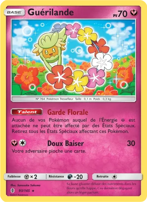 Carte Pokémon Guérilande 093/145, extension Gardiens Ascendants