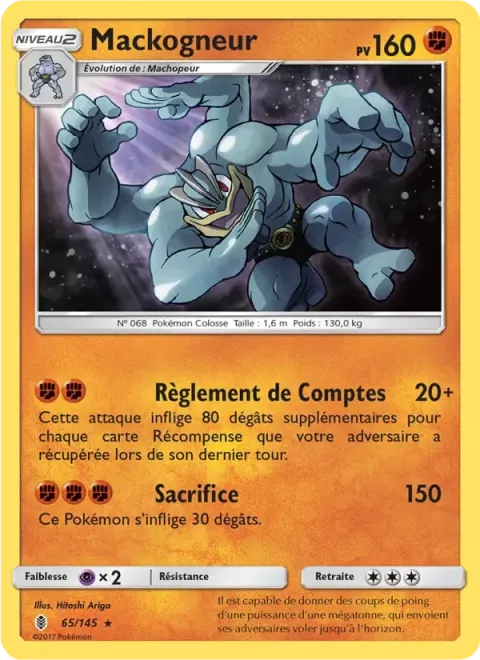 Carte Pokémon Mackogneur 065/145, extension Gardiens Ascendants