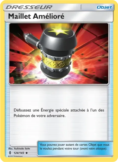 Carte Pokémon Maillet Amélioré 124/145, extension Gardiens Ascendants