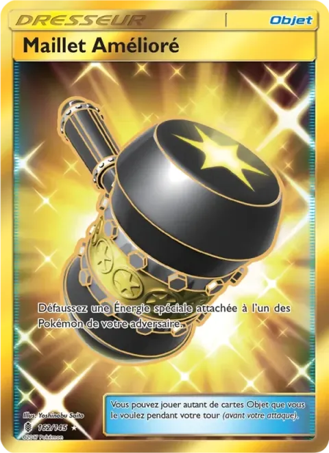 Carte Pokémon Maillet Amélioré 162/145, extension Gardiens Ascendants