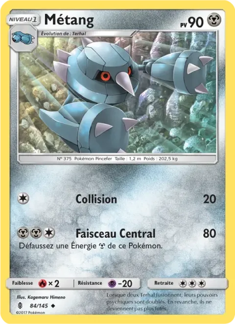 Carte Pokémon Métang 084/145, extension Gardiens Ascendants