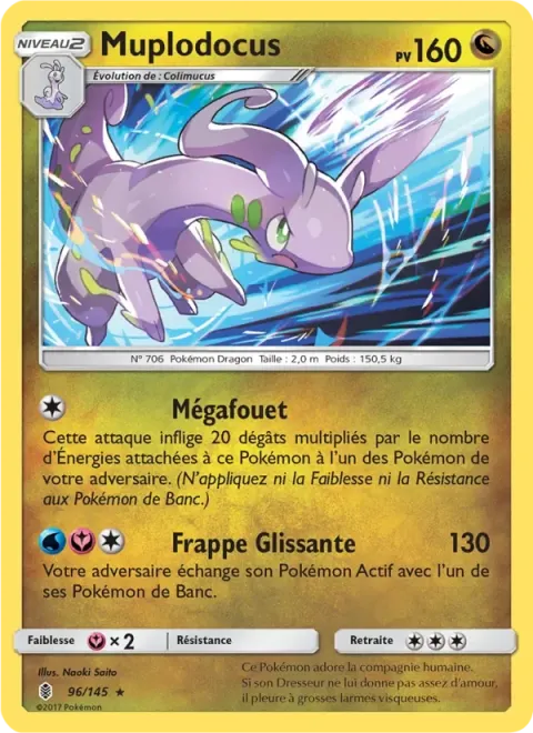 Carte Pokémon Muplodocus 096/145, extension Gardiens Ascendants