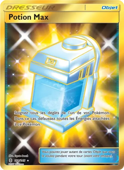 Carte Pokémon Potion Max 164/145, extension Gardiens Ascendants