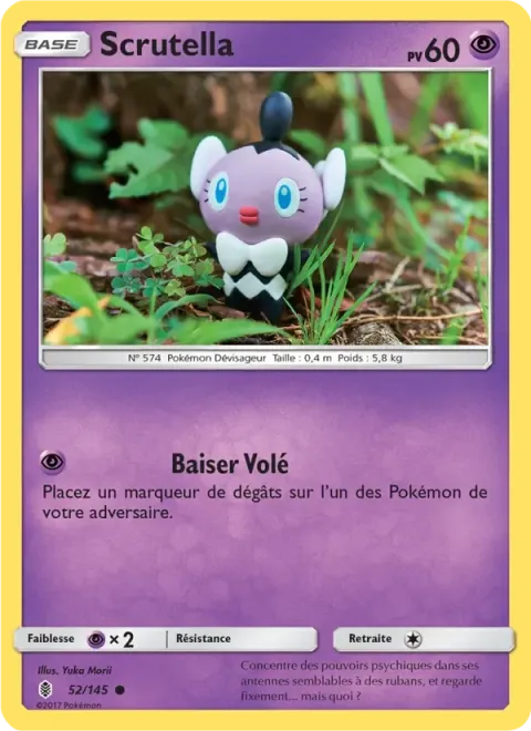 Carte Pokémon Scrutella 052/145, extension Gardiens Ascendants