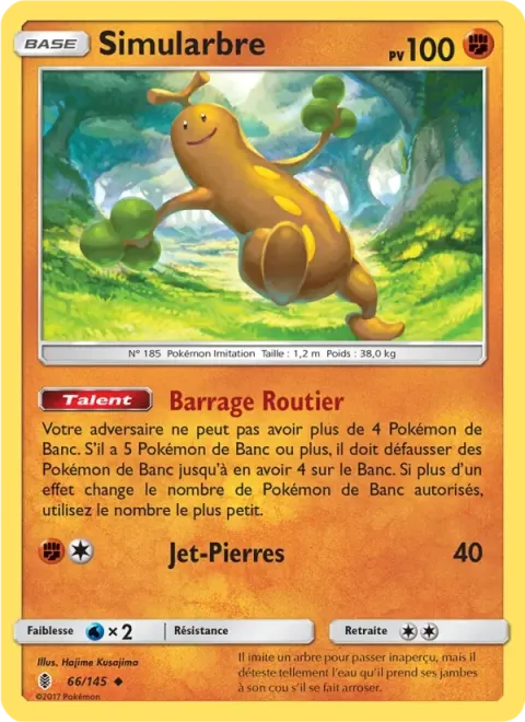 Carte Pokémon Simularbre 066/145, extension Gardiens Ascendants